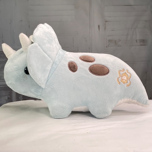 Bellzi Seri The Triceratops Dinosaur Blue Plush Toy 12 Inches Stuffed Animal - Picture 2 of 16